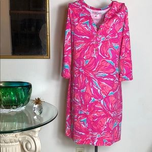 Lilly Pulitzer long sleeve comfortable dress EUC